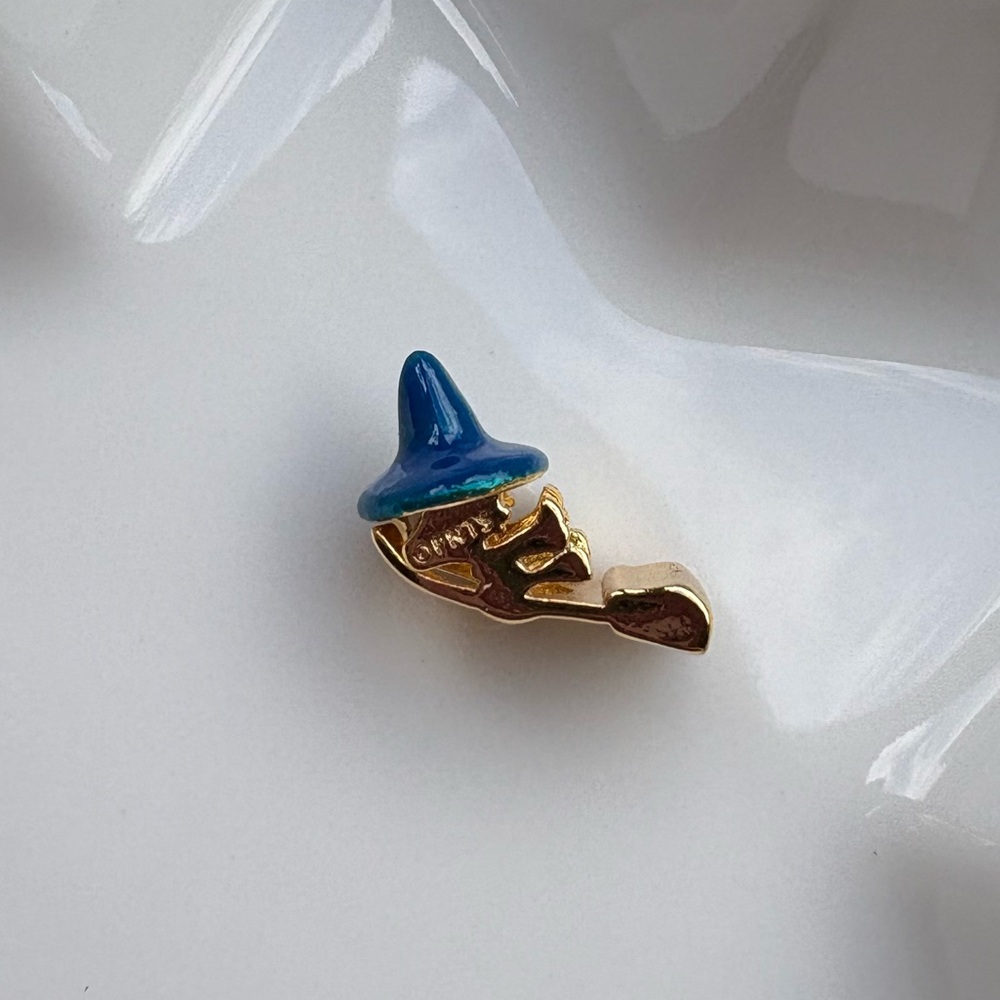 Peanuts Woodstock Halloween gold witch charm for Gnoce bracelet - Picture 3 of 6